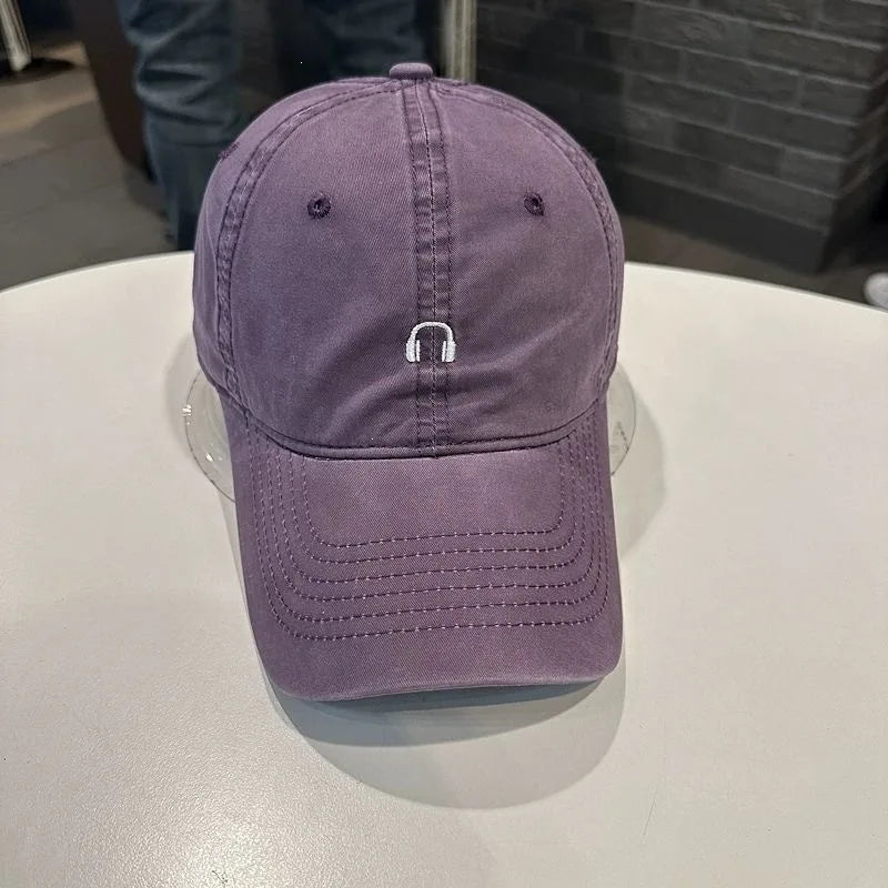 Trendy Brand Baseball Caps Embroidered Headphone Pattern Rounders Cap