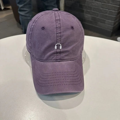 Trendy Brand Baseball Caps Embroidered Headphone Pattern Rounders Cap