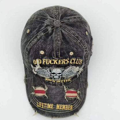 Embroidered 250th Anniversary Ripped Baseball Cap