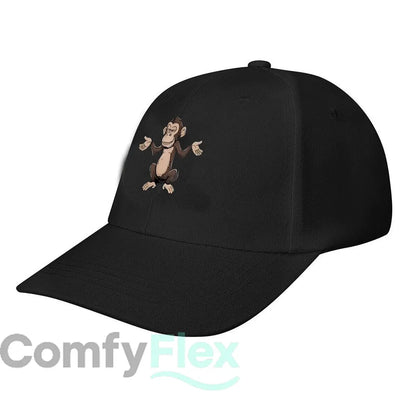 Funny Cartoon Monkey Vinyl Wall Decor Baseball Cap