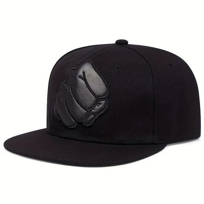 Fist Leather Label Embroidery Baseball Cap Hip Hop Snapback Cap