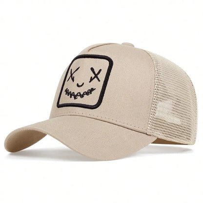 Unisex Ghost Face Embroidery Baseball Caps
