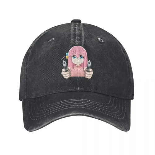 Kawaii Bocchi Anime Gotoh Hitori Denim Baseball Cap