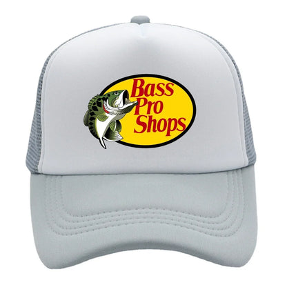 Funny Fish Print Mesh Baseball Cap