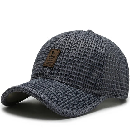 Full Mesh Sun Protection Caps Adjustable Quick Dry Summer Baseball Cap