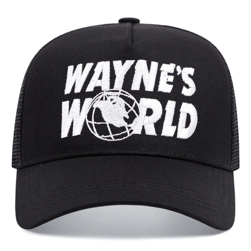 Wayne's World Letter Embroidery Baseball Caps