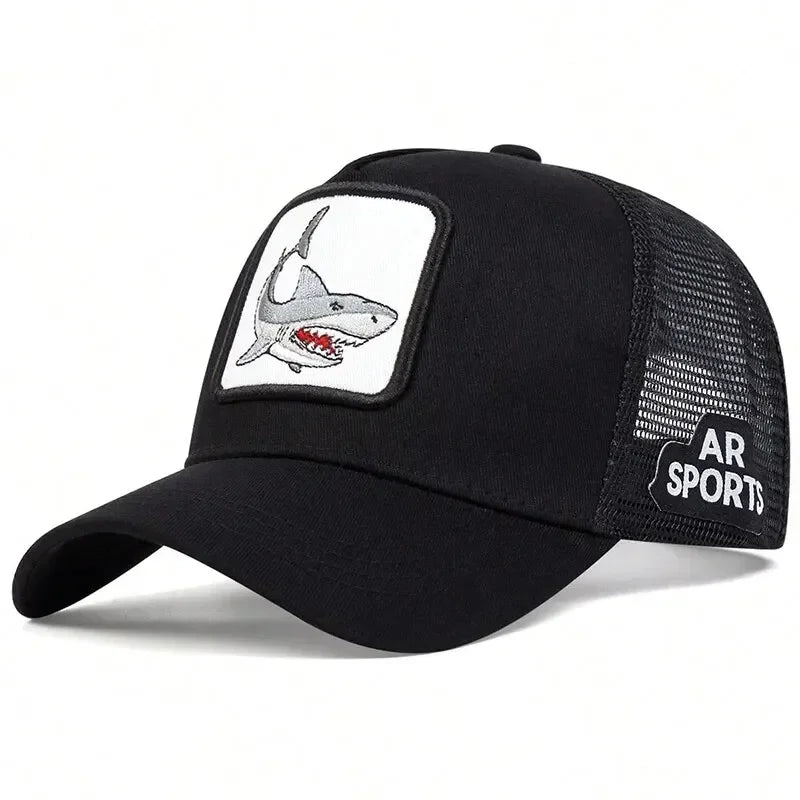 Animal Embroidery Net Rooster Hat Male And Female Animal Baseball Cap