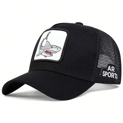 Animal Embroidery Net Rooster Hat Male And Female Animal Baseball Cap