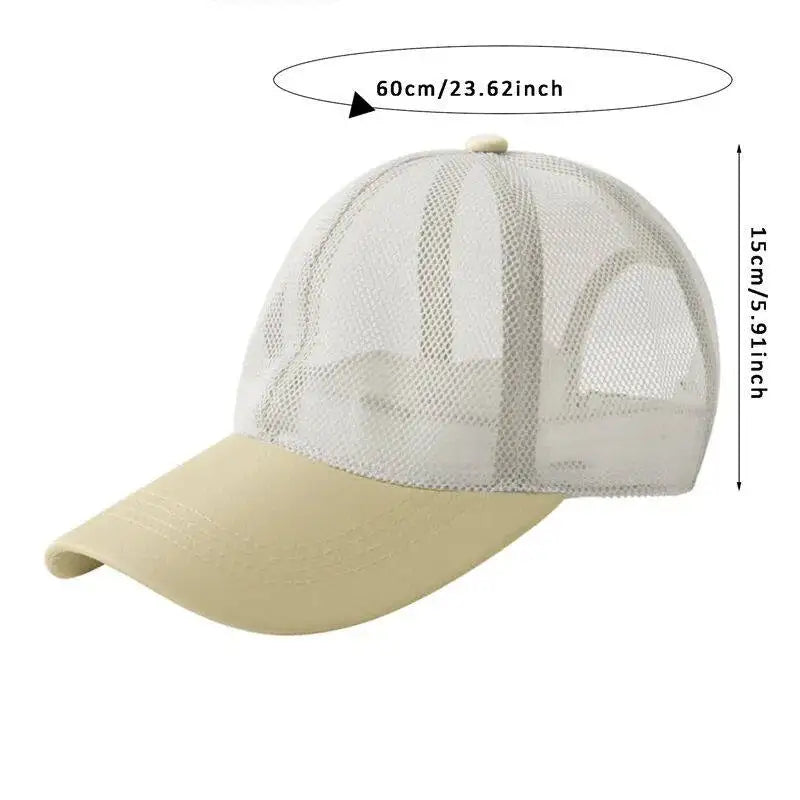 Adjustable Quick Dry Cooling Summer Full Mesh Baseball Cap