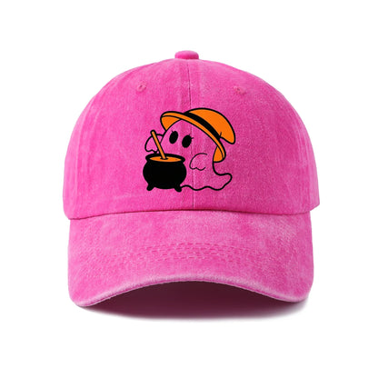 Ghost with Umbrella Graphic Baseball Cap
