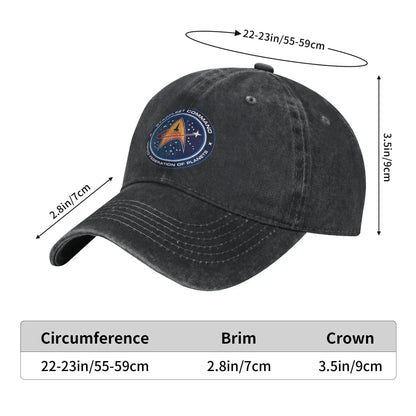 Star Treks Logo Starfleet Trucker Hat Outfit Baseball Cap
