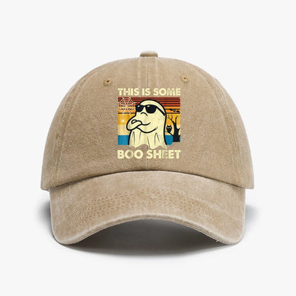 This Is Some Boo Sheet Ghost Vintage Graphic Baseball Cap