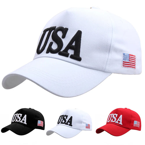 USA Flag Embroidered Baseball Caps, Men Women Outdoor Sports Event Casual Baseball Caps